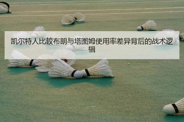 凯尔特人比较布朗与塔图姆使用率差异背后的战术逻辑